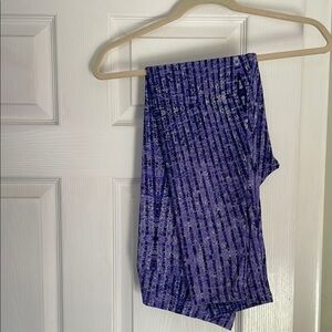 Purple Patterned Leggings